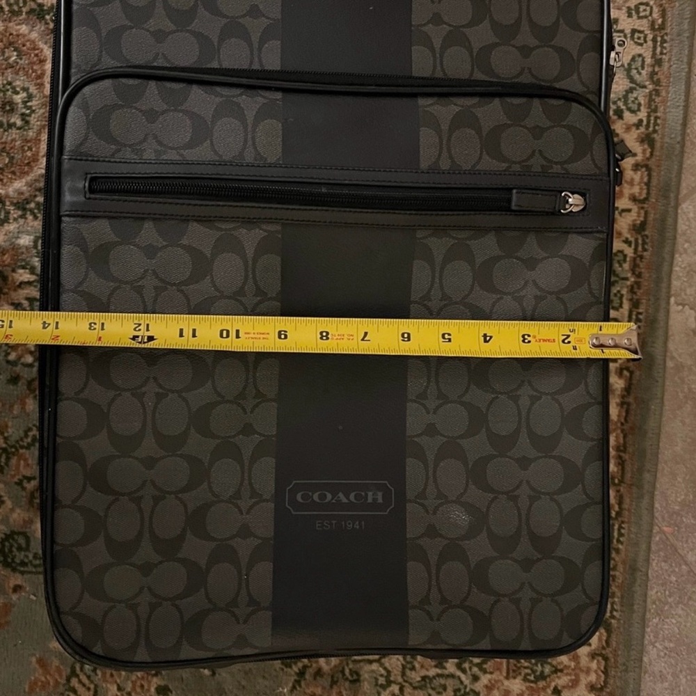 Coach Signature Black and Gray Travel Bag